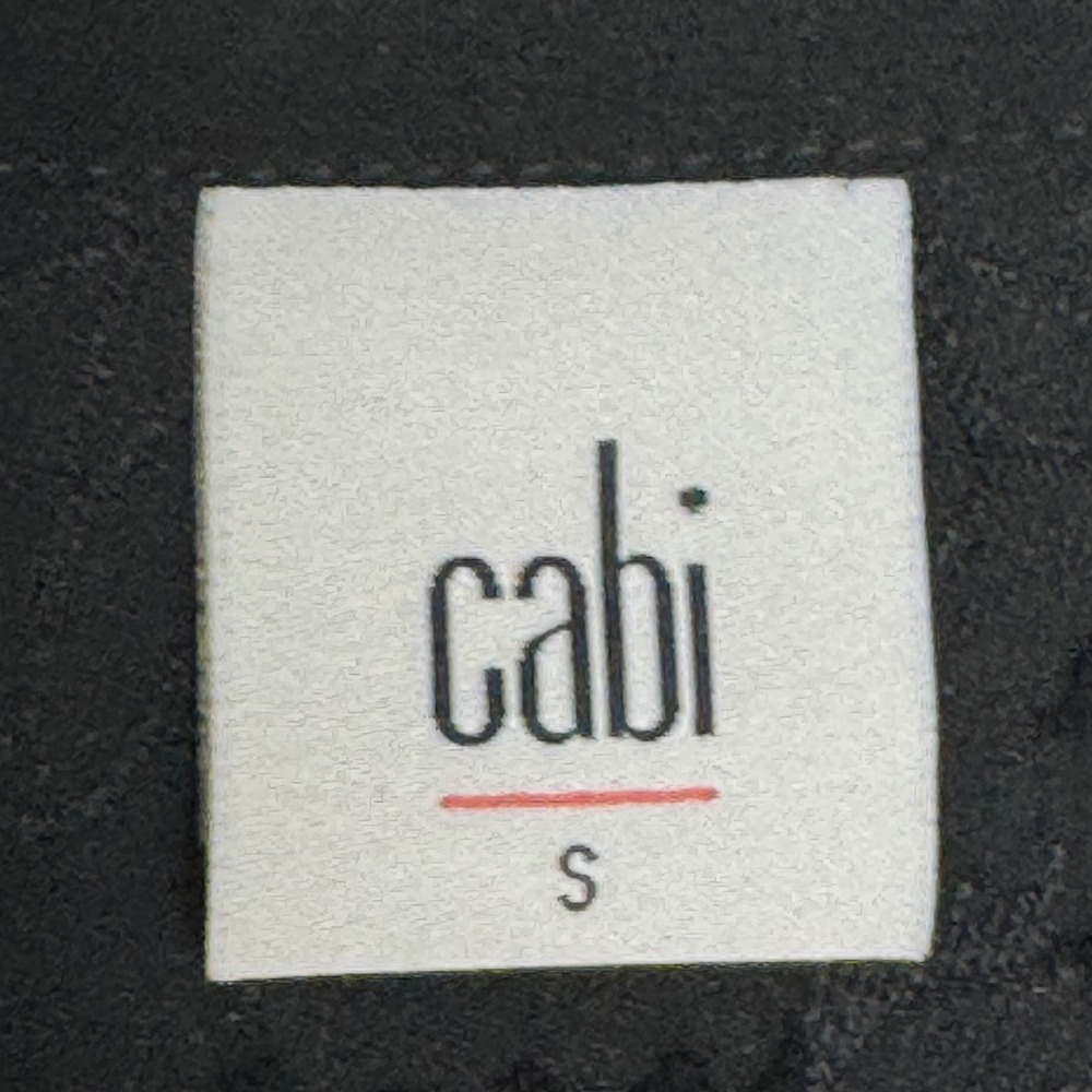 CAbi Clip Art Top Women S Black Floral Burnout Sheer Sleeveless Blouse Tank 5346 - Picture 4 of 8